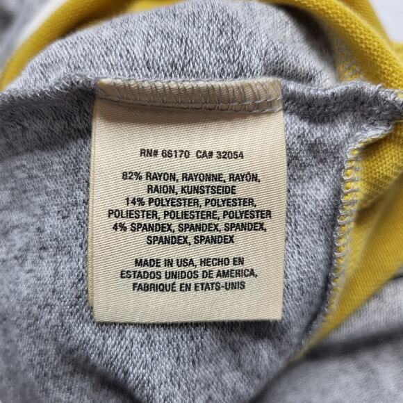 Anthropologie Ella Mara Super Soft Hacci Midi Tank Dress Gray Yellow Cream Small - Picture 7 of 8